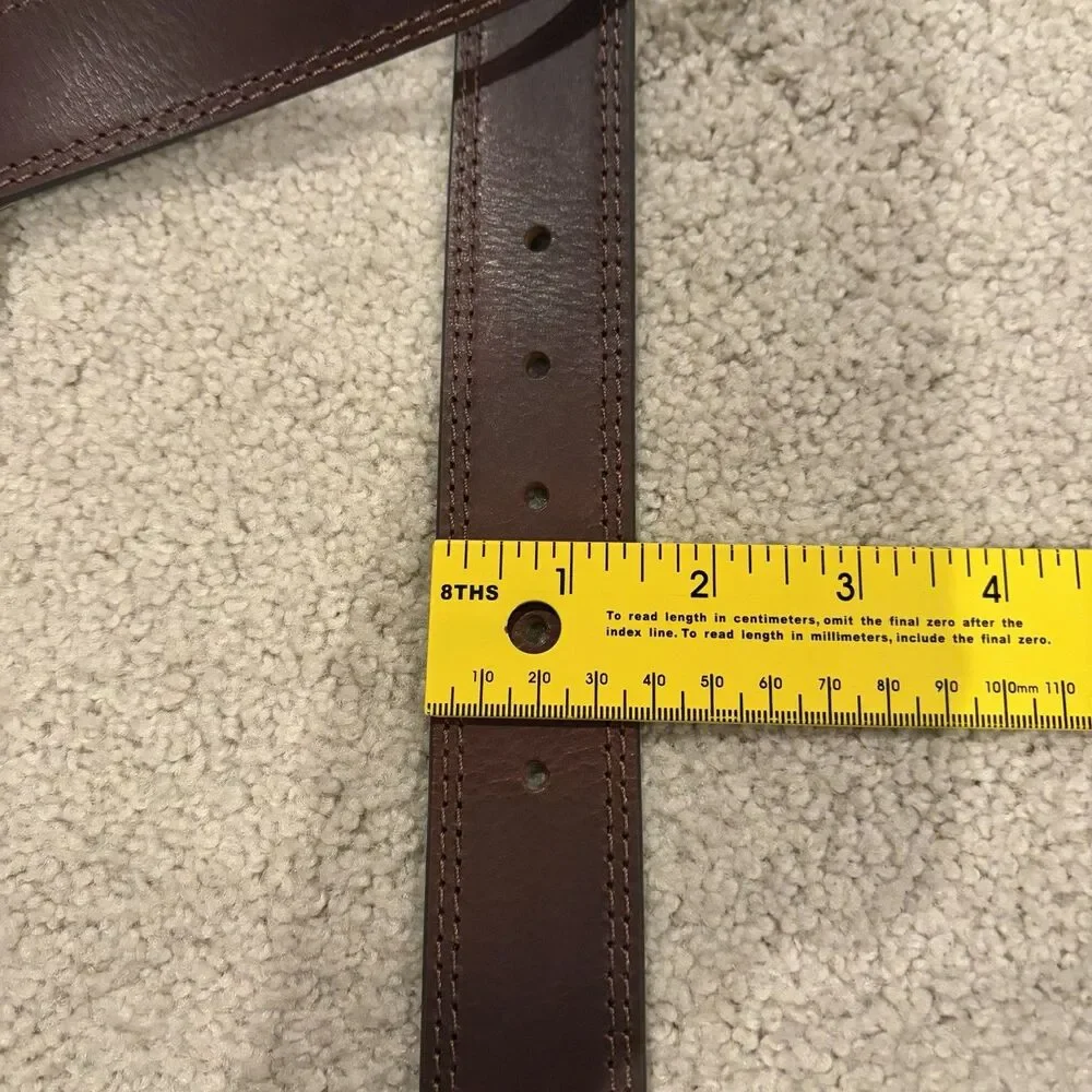 NWT Cody James Men’s Classic Leather Belt With Buckle Brown Size 34 CJ102-20